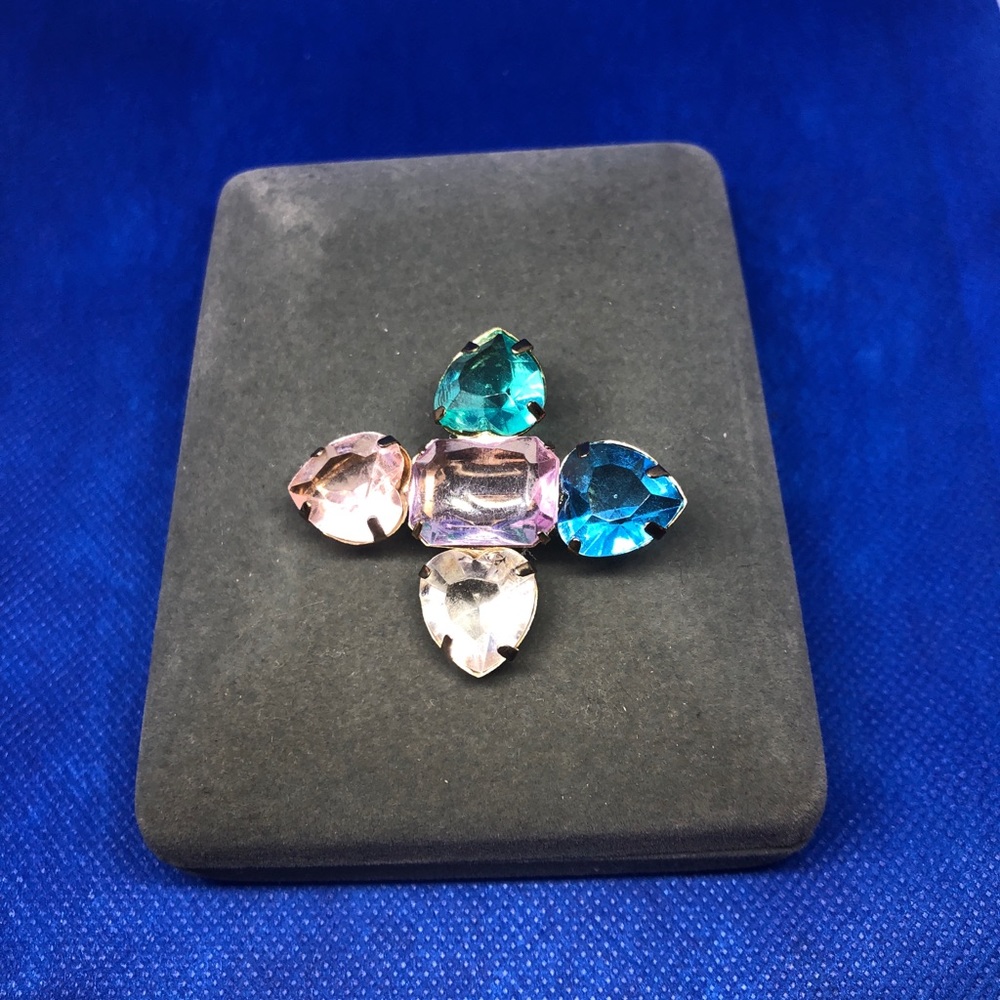 💙💚🍑💛💜Multicoloured brooch - Picture 5 of 5